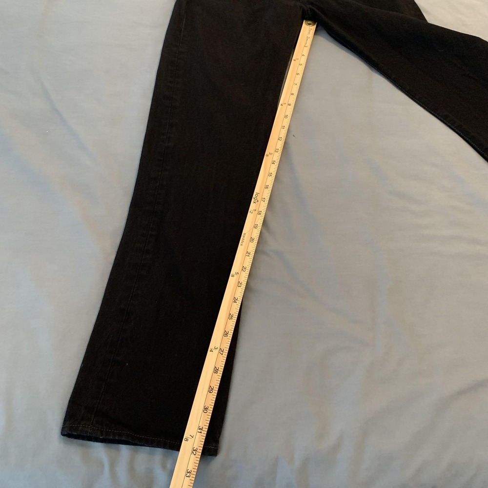 Levi's 501 Mens Jeans 33x34 Black Denim Button Fly Straight Leg Original Fit - Picture 7 of 12
